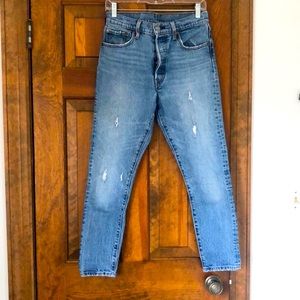 free people/levi’s 501 jeans